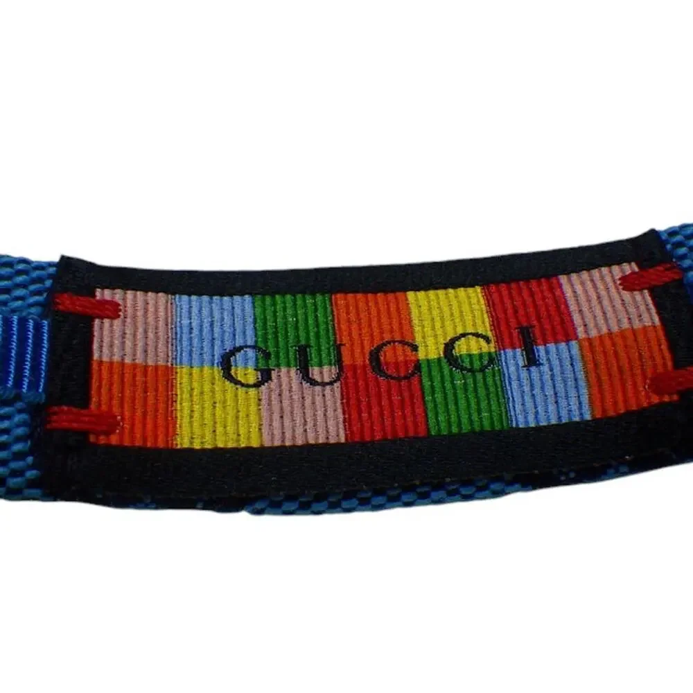 7059 - Gucci Canvas Headband, Light Blue
